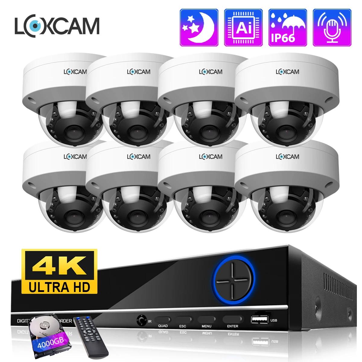 LOXCAM CCTV  ī޶ ý, 8MP AI ΰ , ..